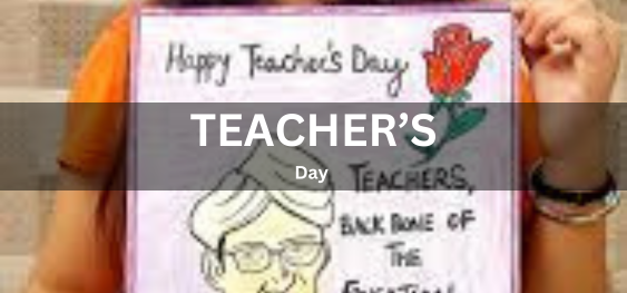 Teachers' Day [शिक्षक दिवस]